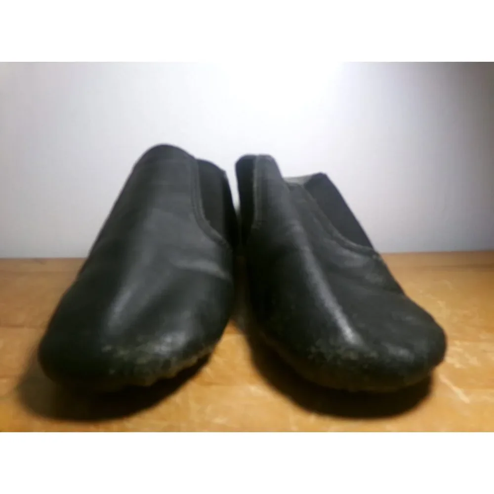 Pre-Owned Dance Jazz Shoes Dance Class Adult 6M Slip On Leather Split Sole